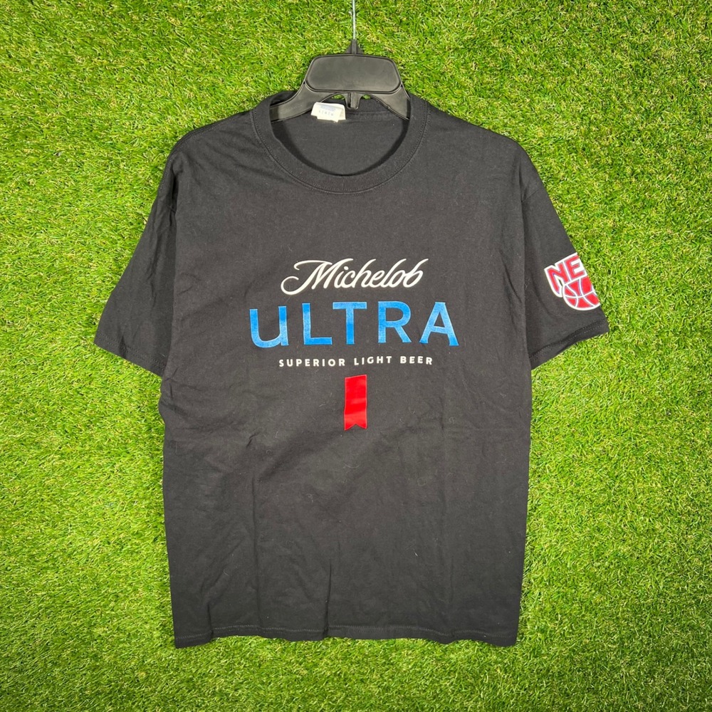 Michelob ULTRA Beer Graphic T-Shirt Mens‎ Large Black Port & Company